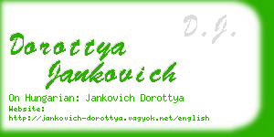 dorottya jankovich business card